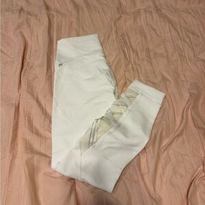White Fabletics leggings